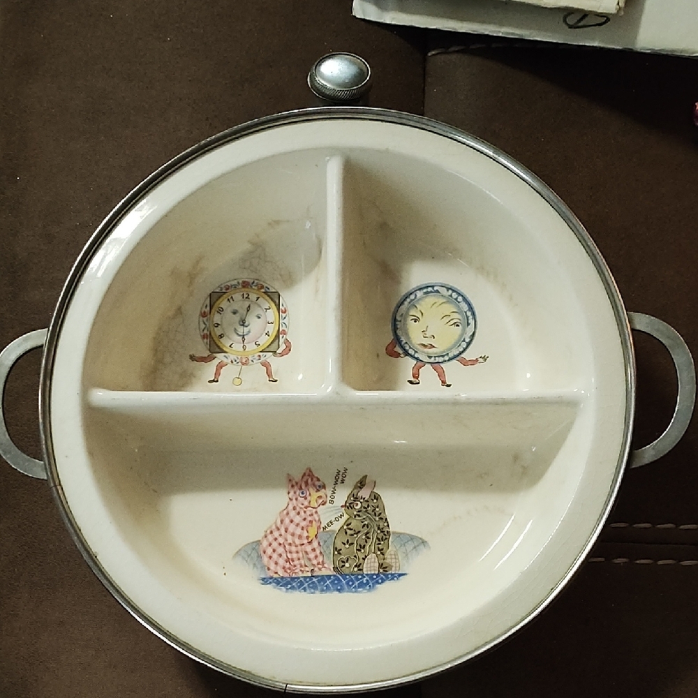 Dutch Children Vintage Baby Warming Dish